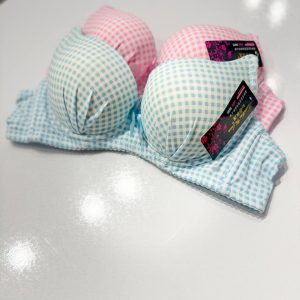 سوتین دخترانه طرح چهارخانه
